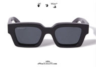 shop online new OFFWHITE Virgil square sunglasses col. black on otticascauzillo.com acquisto online nuovo Occhiale da sole squadrato OFFWHITE Virgil col. nero