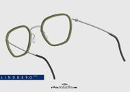 shop online new Trapeze eyeglasses LINDBERG ThinTitanium 5806 col. 10 silver on otticascauzillo.com acquisto online nuovo Occhiale da vista trapezio LINDBERG ThinTitanium 5806 col. 10 argento