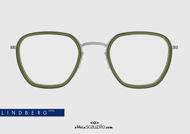 shop online new Trapeze eyeglasses LINDBERG ThinTitanium 5806 col. 10 silver on otticascauzillo.com acquisto online nuovo Occhiale da vista trapezio LINDBERG ThinTitanium 5806 col. 10 argento