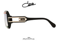 shop online new Narrow rectangular mask sunglasses CAZAL 856 col. black on otticascauzillo.com acquisto online nuovo Occhiale da sole a mascherina rettangolare stretto CAZAL 856 col. nero