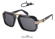 shop online new CAZAL 669 oversized double bridge square sunglasses col. black on otticascauzillo.com acquisto online nuovo Occhiale da sole quadrato doppio ponte oversize CAZAL 669 col. nero