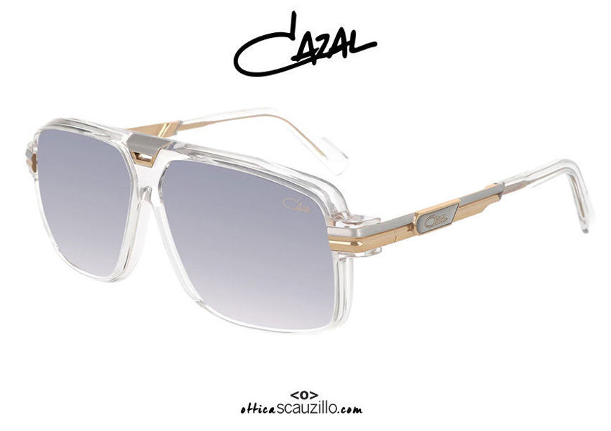 shop online new Oversized square sunglasses CAZAL 6032/3 col. crystal on otticascauzillo.com acquisto online nuovo Occhiale da sole squadrato oversize CAZAL 6032/3 col. cristallo
