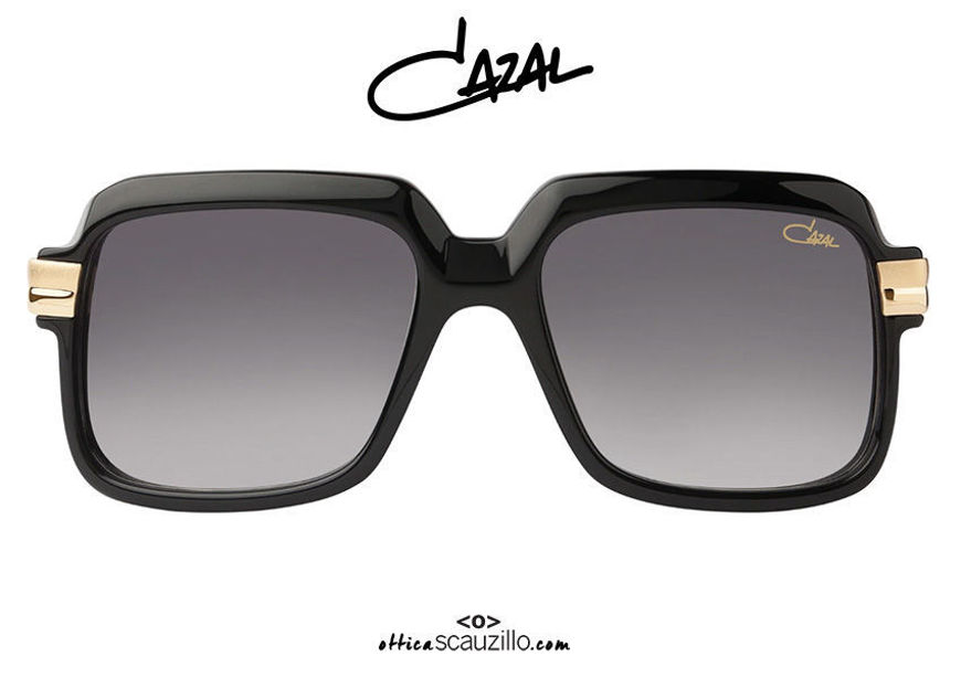 shop onlin new CAZAL 607 oversized square sunglasses col. black on otticascauzillo.com acquisto online nuovo Occhiale da sole squadrato oversize CAZAL 607/3 col. nero