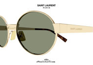 ottica scauzillo saint laurent ovalino 693 oro  shop online New oval sunglasses Saint Laurent SL693 col.003 gold