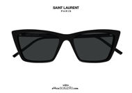 New Saint Laurent SL737 MICA THIN col.001 black cat eye sunglasses otticascauzillo acquisto online Nuovo occhiale da sole cat eye Saint Laurent SL737 MICA THIN col.001 nero