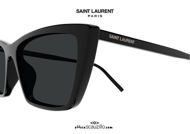 New Saint Laurent SL737 MICA THIN col.001 black cat eye sunglasses otticascauzillo acquisto online Nuovo occhiale da sole cat eye Saint Laurent SL737 MICA THIN col.001 nero