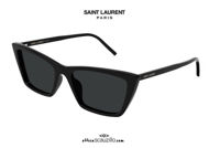 New Saint Laurent SL737 MICA THIN col.001 black cat eye sunglasses otticascauzillo acquisto online Nuovo occhiale da sole cat eye Saint Laurent SL737 MICA THIN col.001 nero