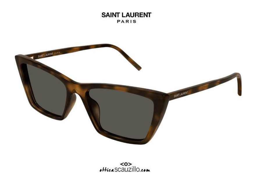 New Saint Laurent SL737 MICA THIN cat eye sunglasses col.003 brown havana otticascauzillo.com Nuovo occhiale da sole cat eye Saint Laurent SL737 MICA THIN col.003 marrone havana