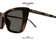 New Saint Laurent SL737 MICA THIN cat eye sunglasses col.003 brown havana otticascauzillo.com Nuovo occhiale da sole cat eye Saint Laurent SL737 MICA THIN col.003 marrone havana